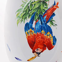 Vases with Parrot