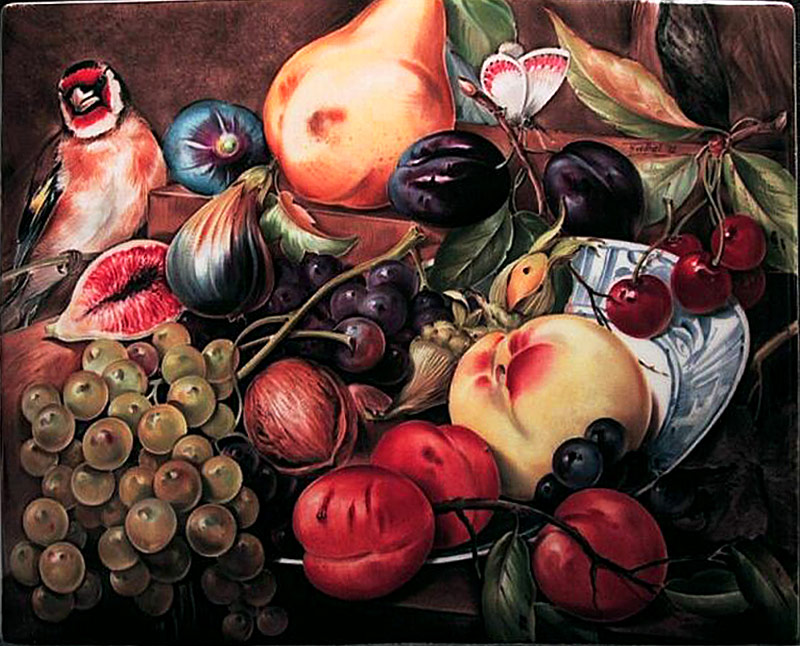 Still Life with Fruit and Bird